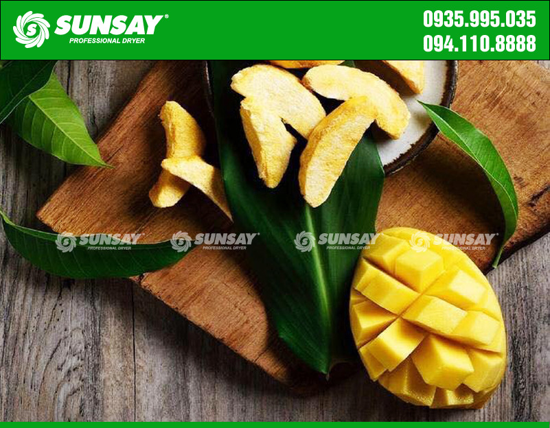 Xoài sấy thăng hoa giòn xốp thơm ngon