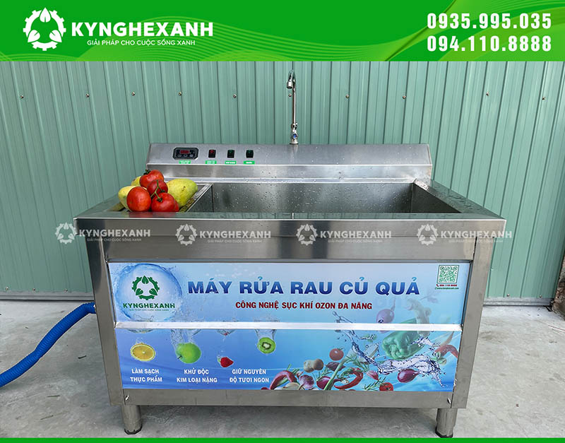 Máy rửa rau củ nhanh chóng đảm bảo an toàn thực phẩm, thân thiện với môi trường