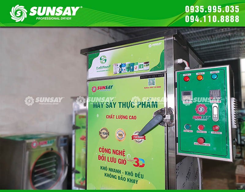 Máy sấy thực phẩm 20 khay SUNSAY chất lượng cao