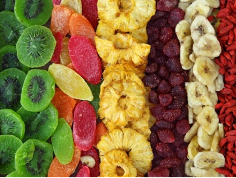 Hình ảnh thực phẩm trái cây đẹp mắt với nhiệt độ sấy phù hợp