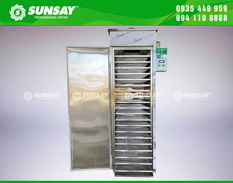 Máy sấy lạnh SUNSAY có thể tiết kiệm điện khoảng 25% đến 40% so với phương pháp sấy truyền thống