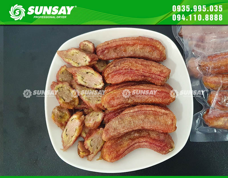 Chuối sấy dẻo bằng máy sấy lạnh SUNSAY