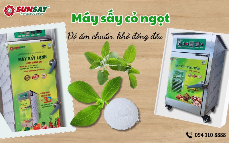 Máy sấy cỏ ngọt