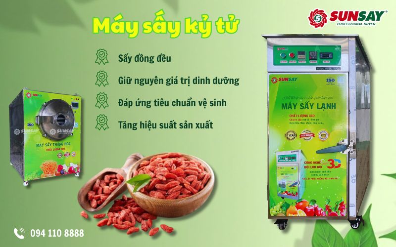 Máy sấy kỷ tử
