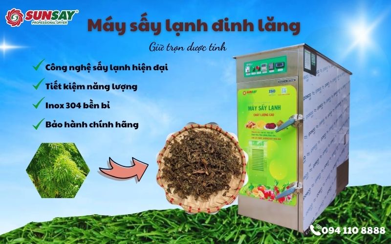 Máy sấy lạnh đinh lăng
