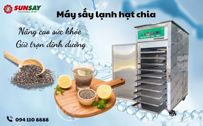 Máy sấy lạnh hạt chia
