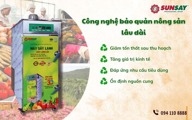 Công nghệ bảo quản nông sản lâu dài