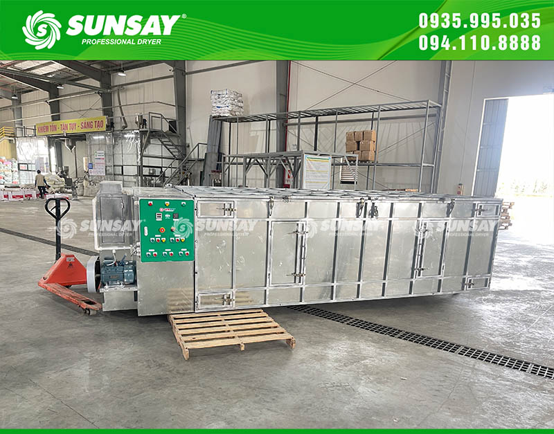 Cung cấp máy sấy vĩ ngang SUNSAY 2 tấn đến Thanh Hoá