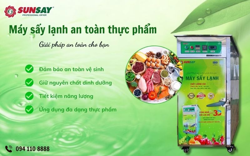 Máy sấy lạnh an toàn thực phẩm