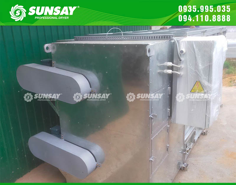 Máy sấy vĩ ngang 500kg đã lắp đặt xong và đưa vào hoạt động