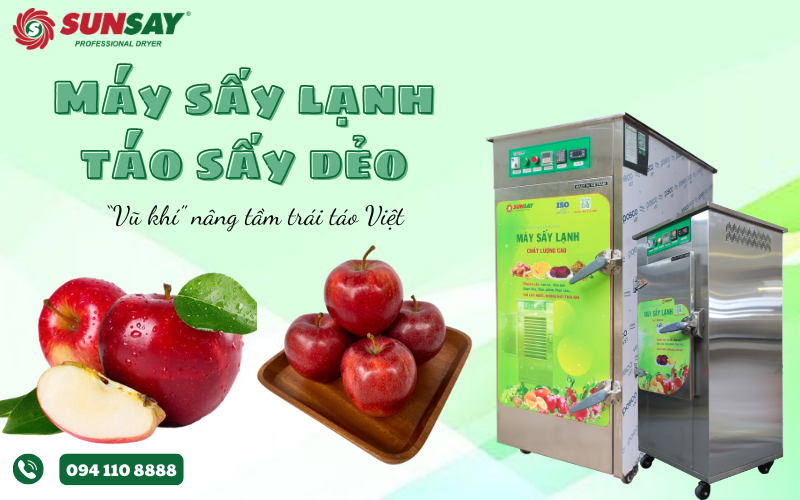 Máy sấy lạnh táo sấy dẻo