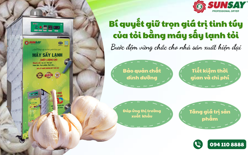 Máy sấy lạnh tỏi