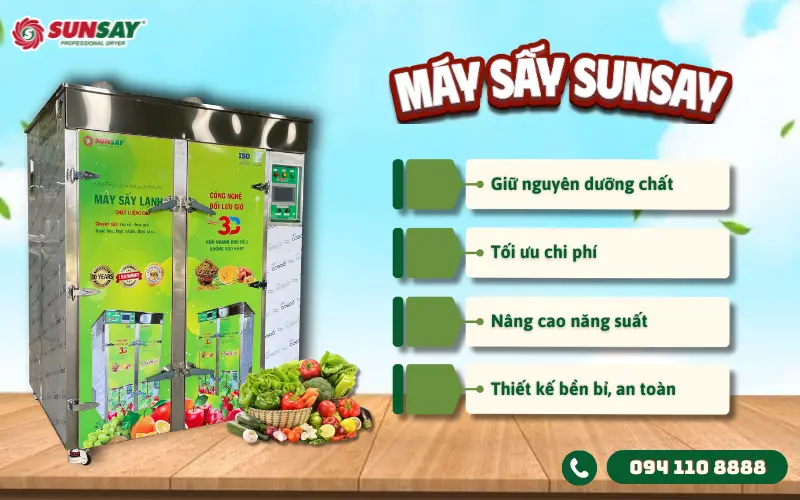 Lợi ích của máy sấy lạnh SUNSAY