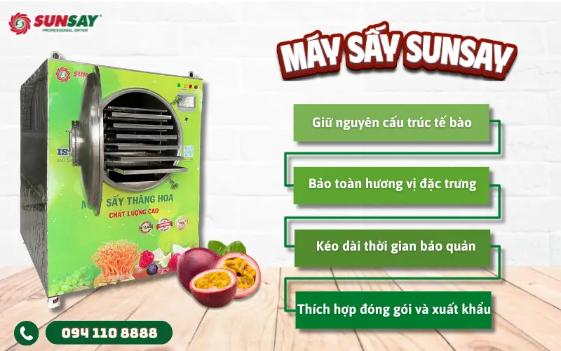 Lý do chanh dây cần sấy thăng hoa