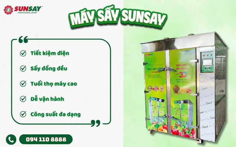 Lý do nên đầu tư máy sấy SUNSAY
