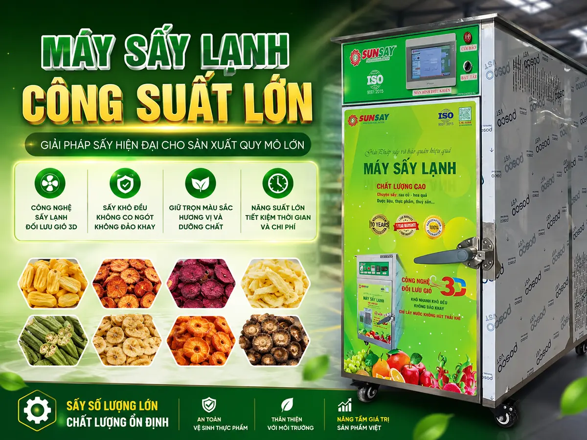 Máy sấy lạnh công suất lớn