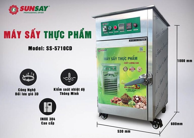 Máy sấy thực phẩm mini 10 khay