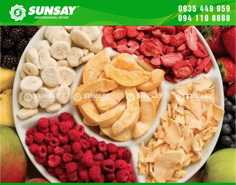 Sản phẩm cao cấp từ sấy thăng hoa - Trái cây sấy