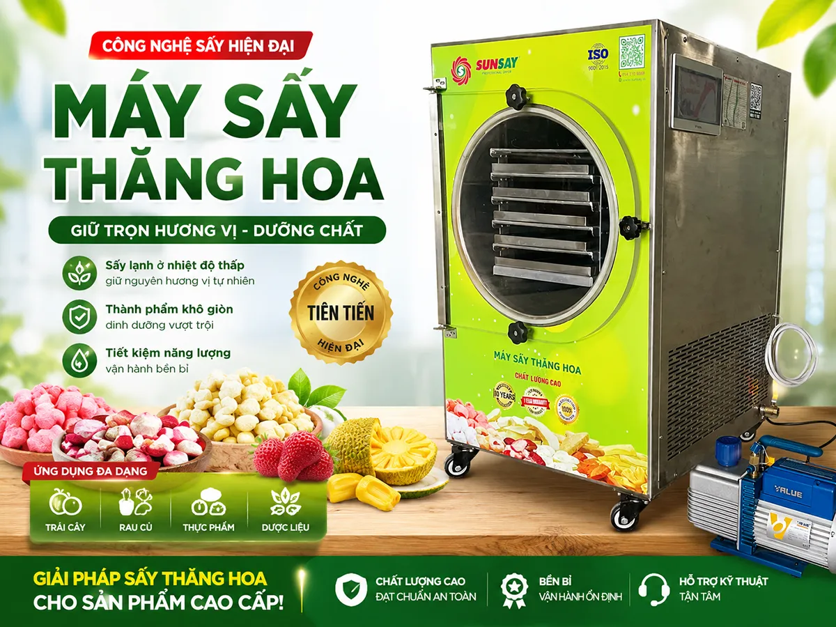 Mãng cầu sấy thăng hoa: Sản phẩm tiềm năng trong ngành chế biến nông sản cao cấp